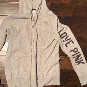 VS PINK jacket in leopard sequins